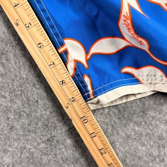 Abercrombie & Fitch Mens Blue Floral Cargo Board Shorts Size L Swim Vintage - Picture 3 of 14